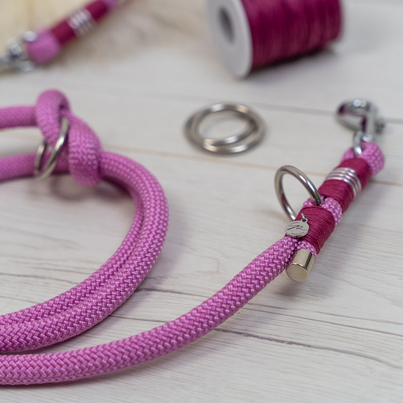 Hundeleine in Spring Rose & Purple