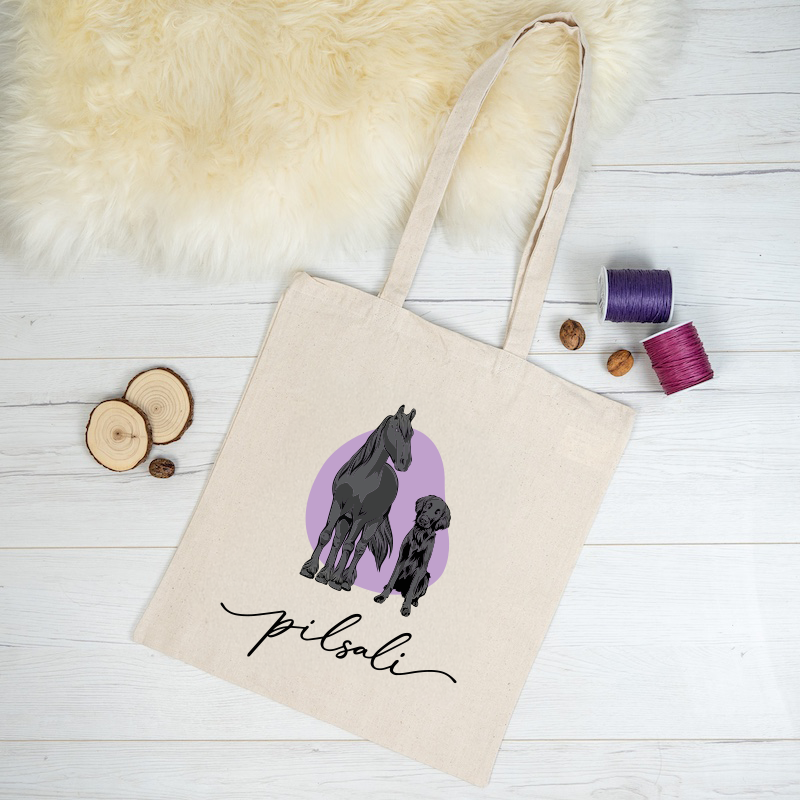 Baumwolltasche "Huf & Pfote"