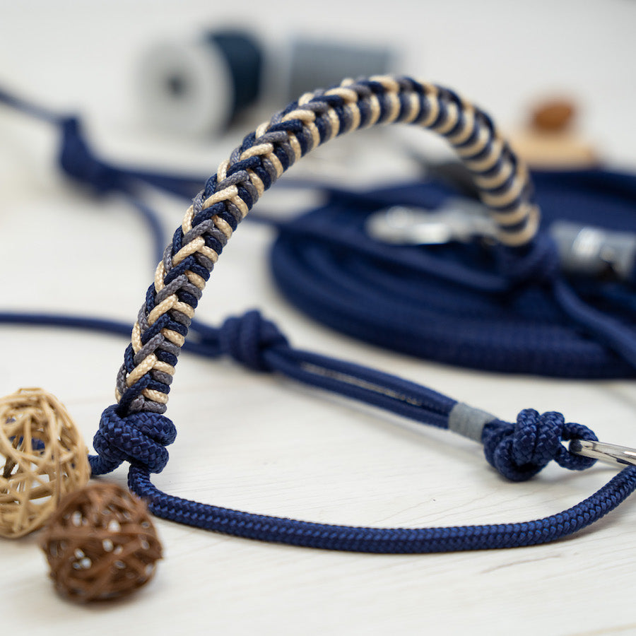 Knotenhalfter "Navy"