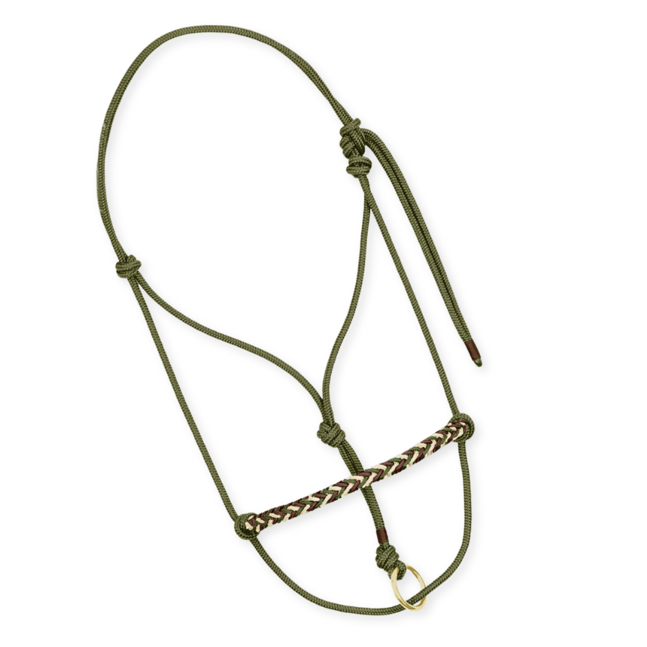 Knotenhalfter "Olive"