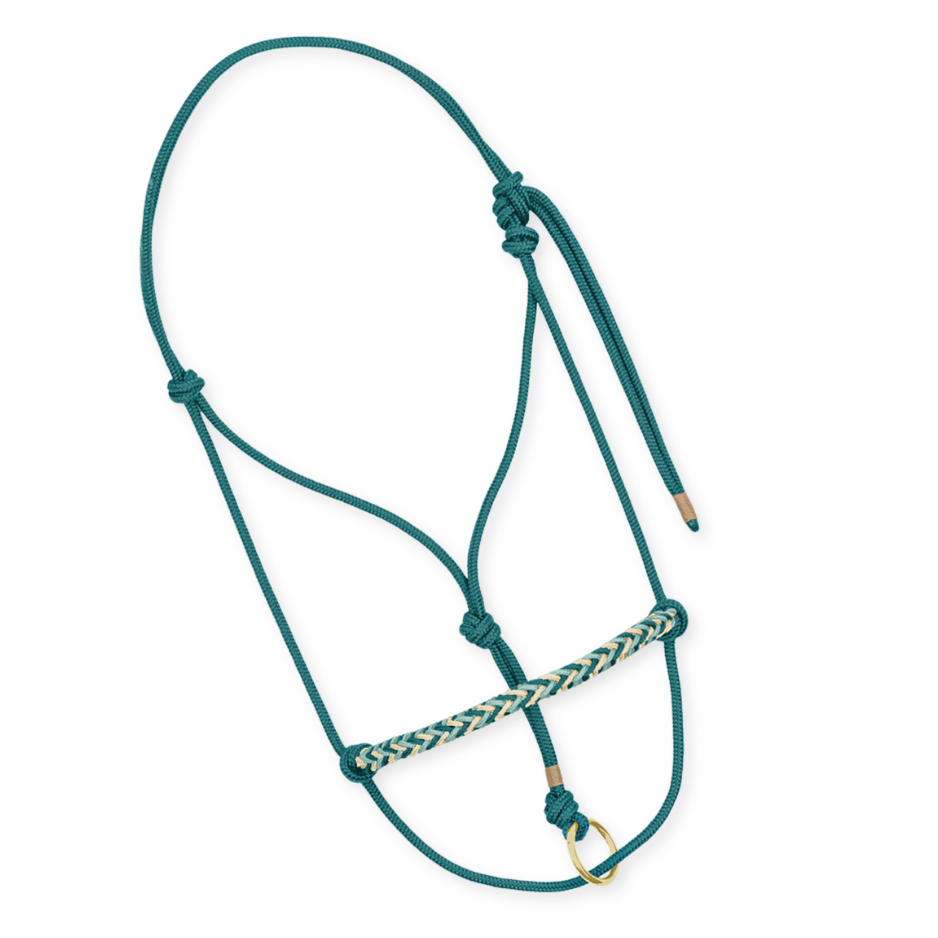 Knotenhalfter "Petrol"