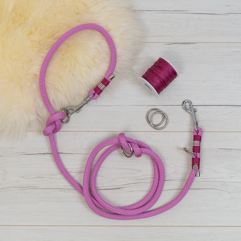 Hundeleine in Spring Rose & Purple