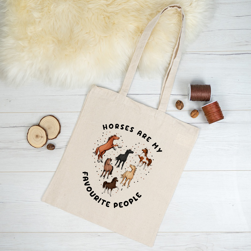 Baumwolltasche "Horses"